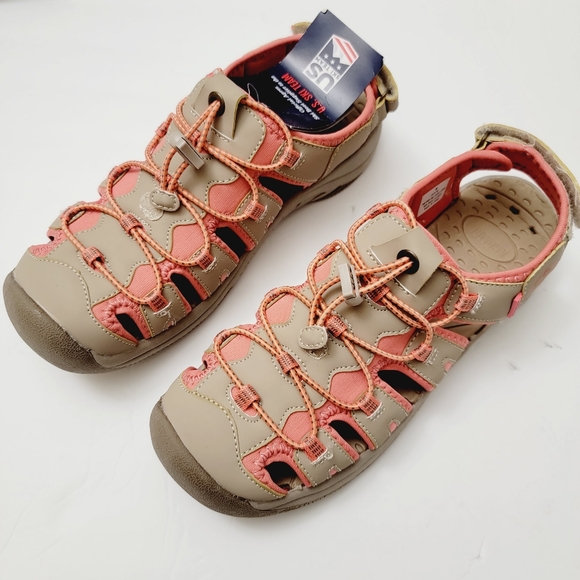 KHOMBU Athletic Sandal in Taupe Coral - Picture 8 of 12